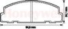 BENDIX 572148B Brake Pad Set, disc brake